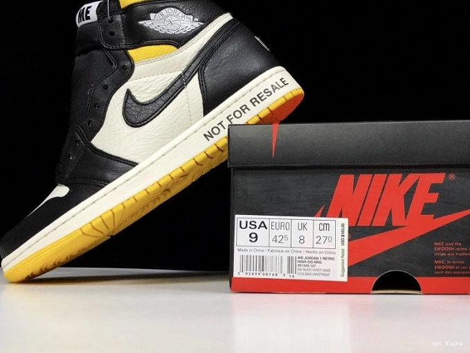 1st Kicks OG High 861428-107 For Retro Air 1 NRGNot Resale Jordan 0707